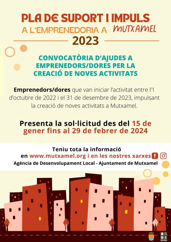 Ayudas apoyo y emprendimiento 2024