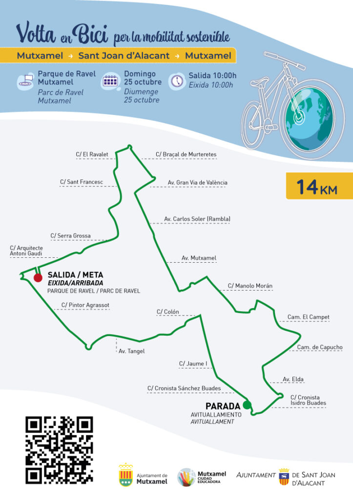 ruta en bici