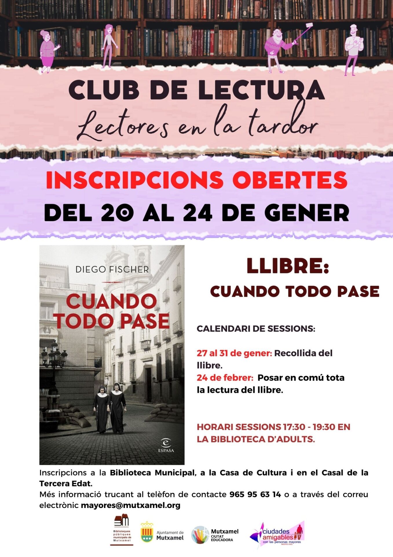 lectores en la tardor